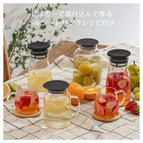 【168JAPAN】日本製 Hario 耐熱玻璃壼 700ml VDPI-700 維納格醋飲壺 玻璃罐醋壺 飲品容器-細節圖3