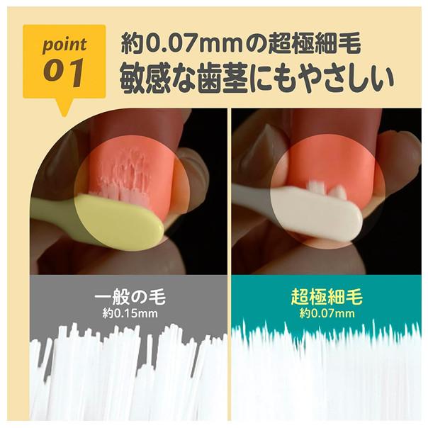 【168JAPAN】日本代購 韓國製 EDISON  6個月以上 超級細毛 羽毛觸感 兒童牙刷B171-1 幼兒牙刷-細節圖3