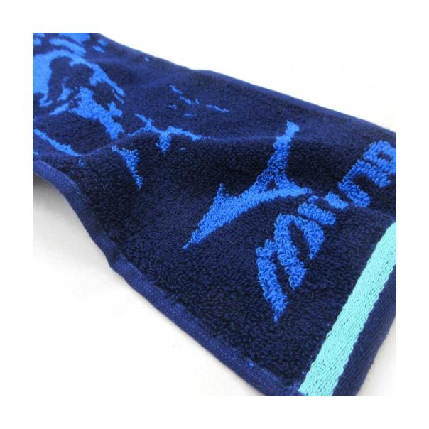 【168JAPAN】日本代購MIZUNO 運動毛巾 花紋款 長運動毛巾15x120cm 長毛巾 純棉 運動 毛巾-細節圖3