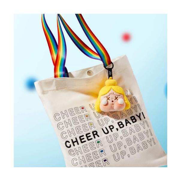 【168JAPAN】pop mart 泡泡瑪特 CryBaby Cheer Up BABY毛絨掛件盲盒 吊飾 盲盒-細節圖3