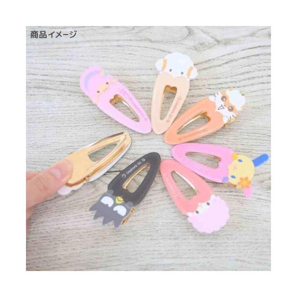【168JAPAN】日本代購 韓國製 SANRIO 三麗鷗HAIR CLIP 壓克力髮夾 QQ臉 水滴型 中空髮夾-細節圖3