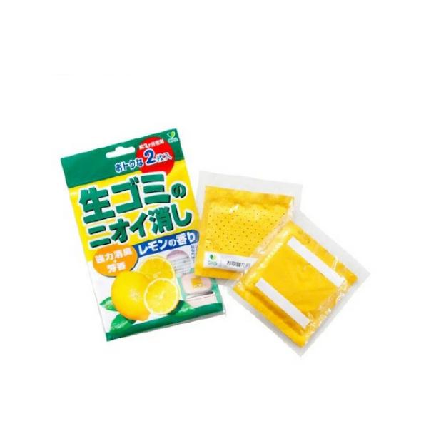 【168JAPAN】日本製 OKA芳香淨味 垃圾桶除臭劑 2入裝 檸檬香 除臭貼 垃圾桶用 除臭劑 貼片-細節圖2