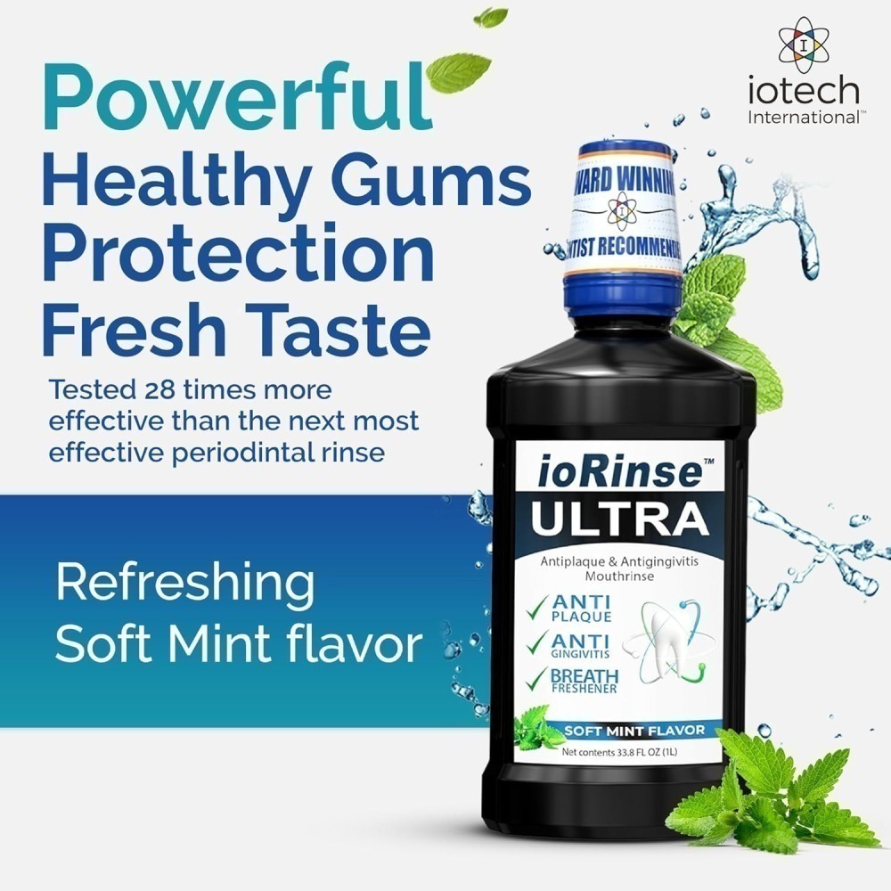 現貨 ioRinse Ultra 1L 分子碘漱口水 牙周護理清潔防蛀牙漱口水 Dr.Grace 大力推薦-細節圖3
