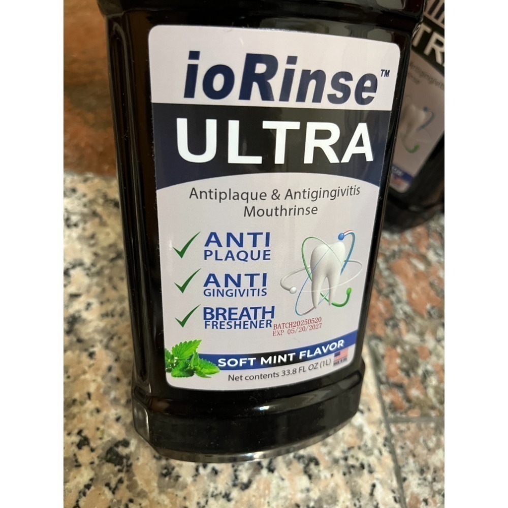 現貨 ioRinse Ultra 1L 分子碘漱口水 牙周護理清潔防蛀牙漱口水 Dr.Grace 大力推薦-規格圖7