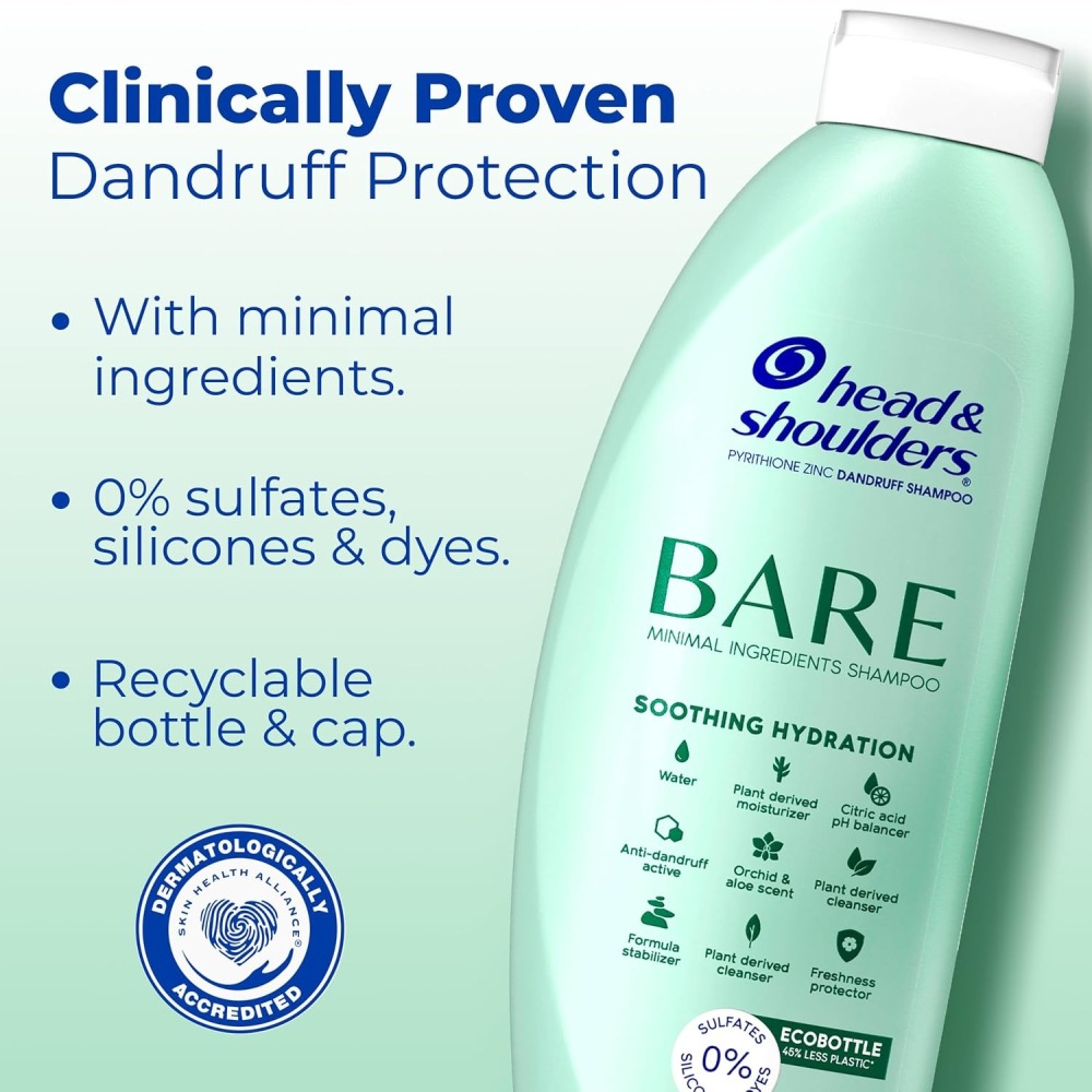 現貨 Head & Shoulders BARE 新版溫和抗屑健髮洗髮精 400ml Dr. Grace 推薦款-細節圖7