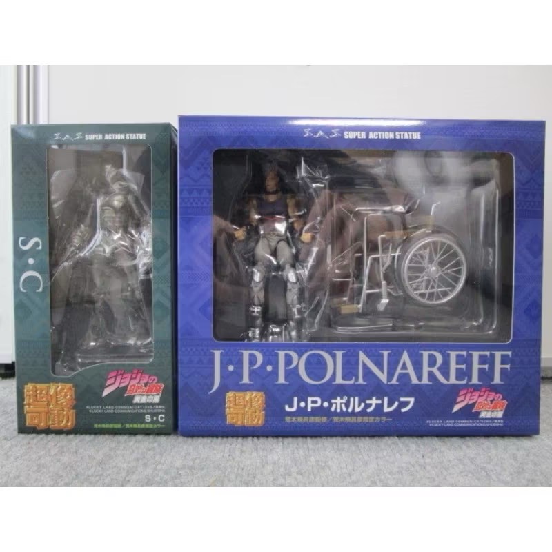 ［兩隻售價］［現貨］[日版 全新] JoJo 的奇妙冒險第 5部分 超像可動 J·P ·波魯納雷夫 精密輪椅 銀色戰車-細節圖2
