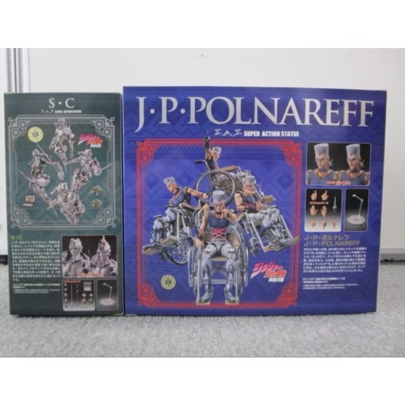 ［兩隻售價］［現貨］[日版 全新] JoJo 的奇妙冒險第 5部分 超像可動 J·P ·波魯納雷夫 精密輪椅 銀色戰車-細節圖5