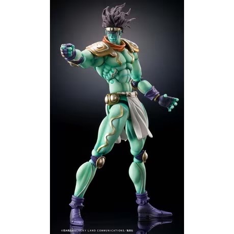 ［兩隻售價］［現貨］［日版 全新或 九成新 ] JoJo的奇妙冒險 超像可動 承太郎+白金之星（綠色）-細節圖3