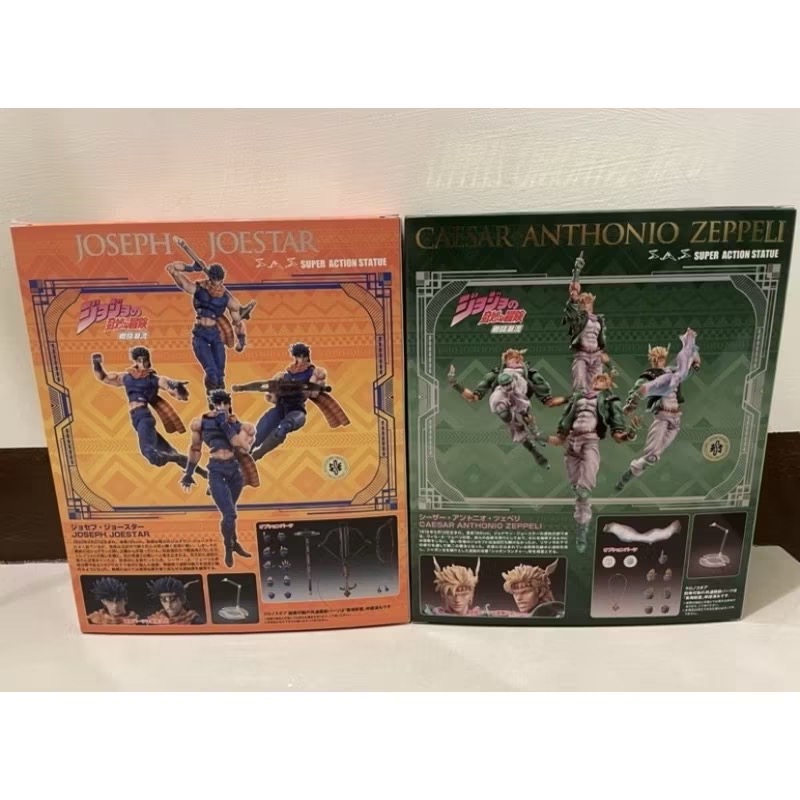 ［兩隻售價]［日版全新］［現貨］JoJo 的奇妙冒險 超像可動 二喬 喬瑟夫 西撒 套裝-細節圖4
