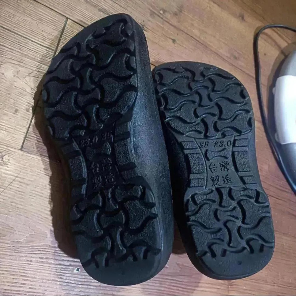 C&K PVC包頭廚師鞋 黑色 女鞋-細節圖2