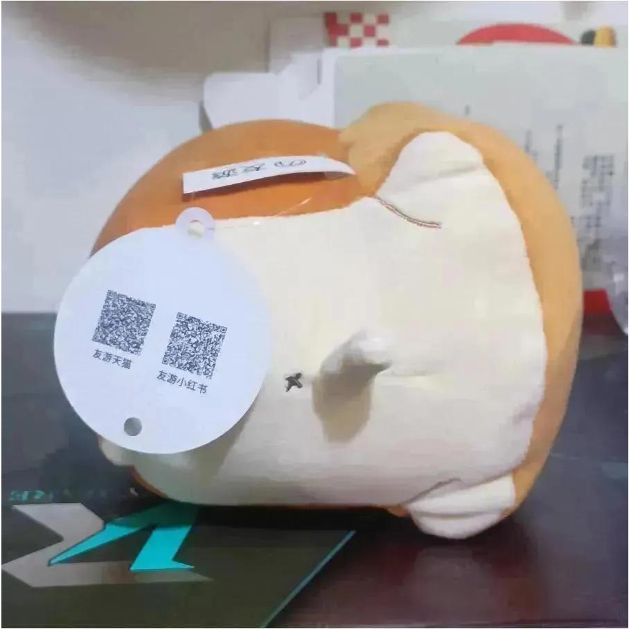 仿真麵包 麵包狗 麵包胖胖犬玩偶 娃娃 絨毛娃娃-細節圖2