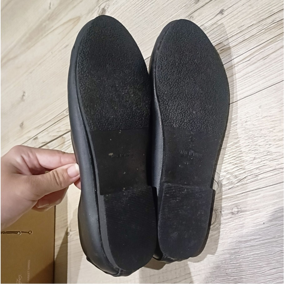 二手 FM SHOES 圓頭平底包鞋 黑色 36-細節圖2