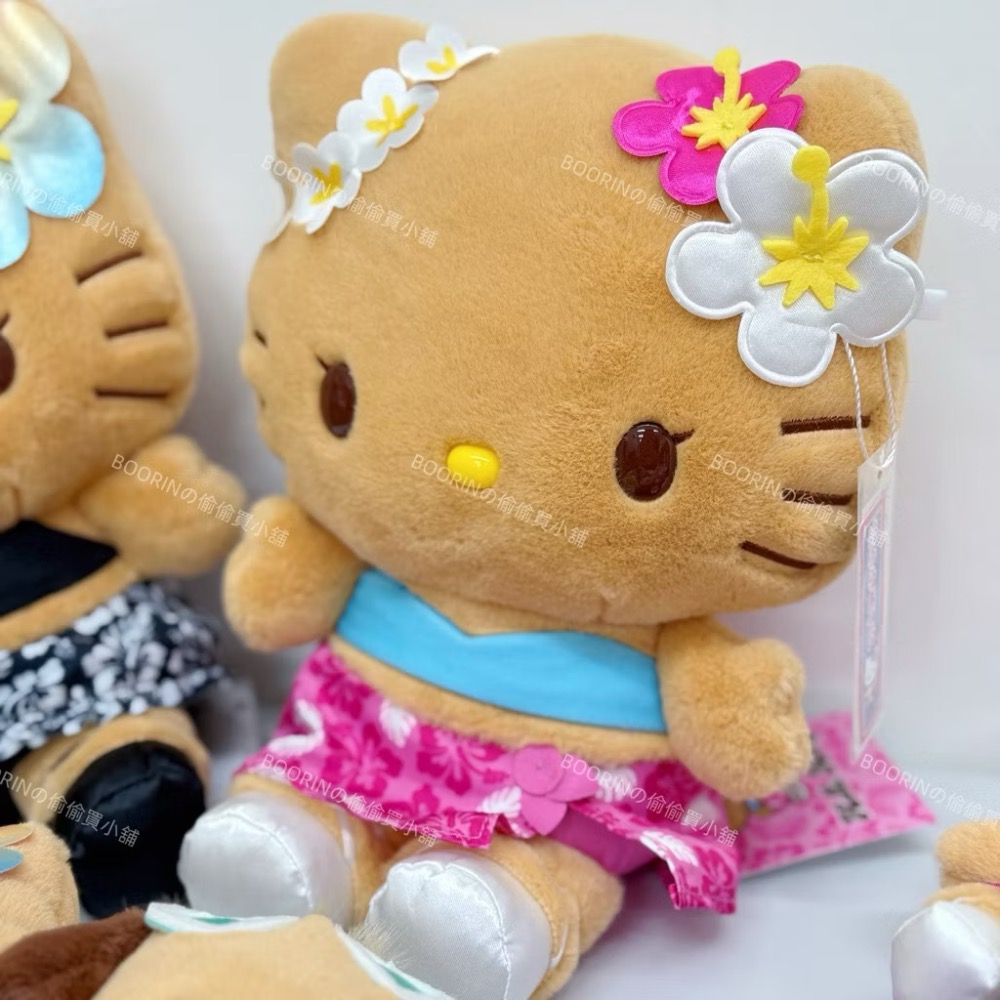 隔日到貨｜BOORINの偷買｜日8/6新品 三麗鷗曬黑日燒KITTY 曬黑 庫洛米 美樂蒂 帕恰狗 大耳狗娃娃吊飾-規格圖10