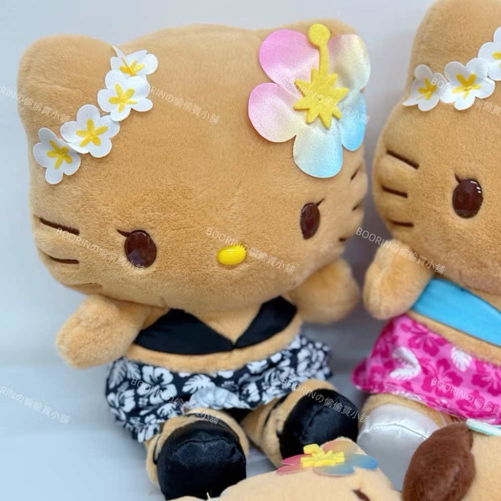 隔日到貨｜BOORINの偷買｜日8/6新品 三麗鷗曬黑日燒KITTY 曬黑 庫洛米 美樂蒂 帕恰狗 大耳狗娃娃吊飾-規格圖10