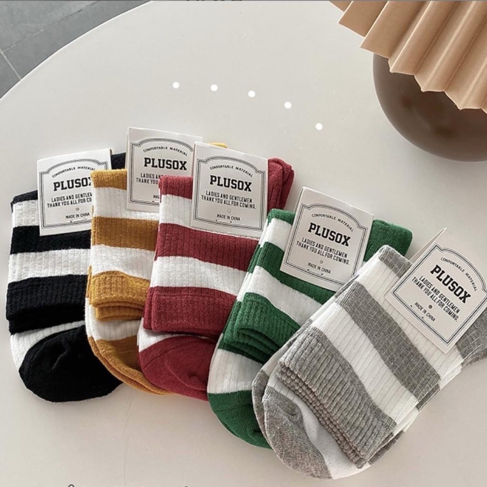 🔥24h出貨🔥 條紋襪 拼色 撞色 女中筒襪 女襪 女長襪 棉襪 學院風 文青風 創意 百搭 運動襪 潮流襪-細節圖3