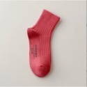 🔥台灣現貨🔥 粉色 女中筒襪 女襪 莫蘭迪色 短襪 棉襪 中筒襪 素色襪 潮流百搭 襪子 學生襪 文青 百搭-規格圖9