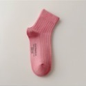 🔥台灣現貨🔥 粉色 女中筒襪 女襪 莫蘭迪色 短襪 棉襪 中筒襪 素色襪 潮流百搭 襪子 學生襪 文青 百搭-規格圖9