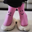 🔥台灣現貨🔥 男女襪 情侶襪 中筒襪 素色襪 棉襪 笑臉襪 長襪 螢光襪 粉色襪 男中筒襪 女中筒襪 學生襪-規格圖9