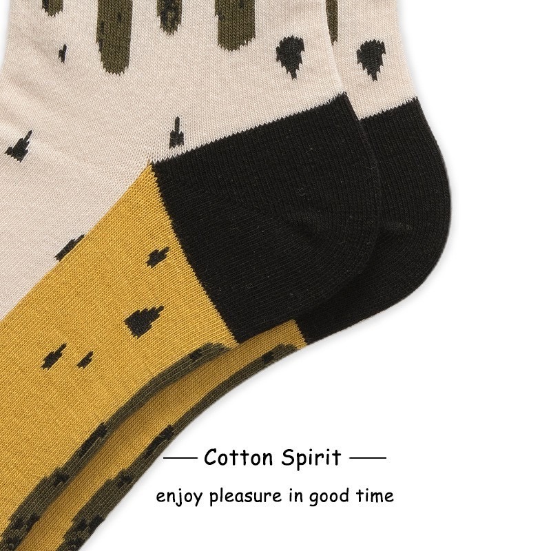 🔥台灣現貨🔥條紋襪 情侶襪 男女中筒襪 棉襪 恐龍 愛心 長襪 西裝襪 潮流 男襪 女襪 文青 女襪 學生襪-細節圖8