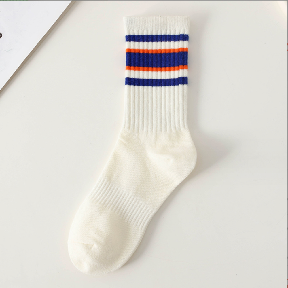 🔥24h出貨🔥女中筒襪 經典條紋襪 女長襪 女襪 女素色襪 學生襪 潮流女襪 時尚百搭 女棉襪 女白襪 女條紋-細節圖6