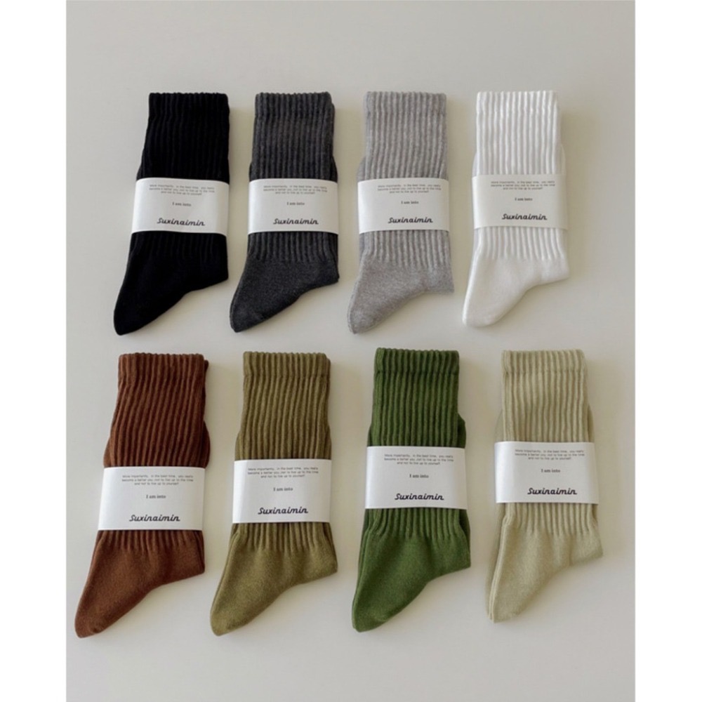🔥24h出貨🔥 男中筒襪 直角襪 男長襪 粗針織 紳士襪 素色襪 男襪 白襪 純色襪 黑襪 棉襪 商務襪 棉襪-細節圖4