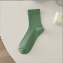 🔥24h出貨🔥女中筒襪 不勒腳 舒適好穿 透氣襪 女襪 綠色系襪 女棉襪 學生襪 上班襪 襪子女 馬卡龍色襪-規格圖5