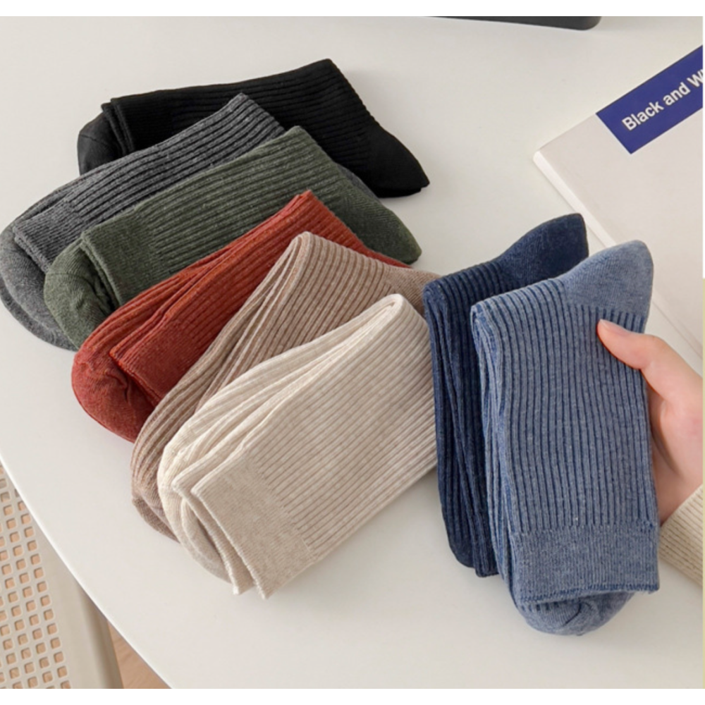 🔥24h出貨🔥 男襪 男中筒襪 商務襪 休閒襪 上班襪 正裝襪 西裝襪 棉襪 襪子男 男長襪 襪子-細節圖5
