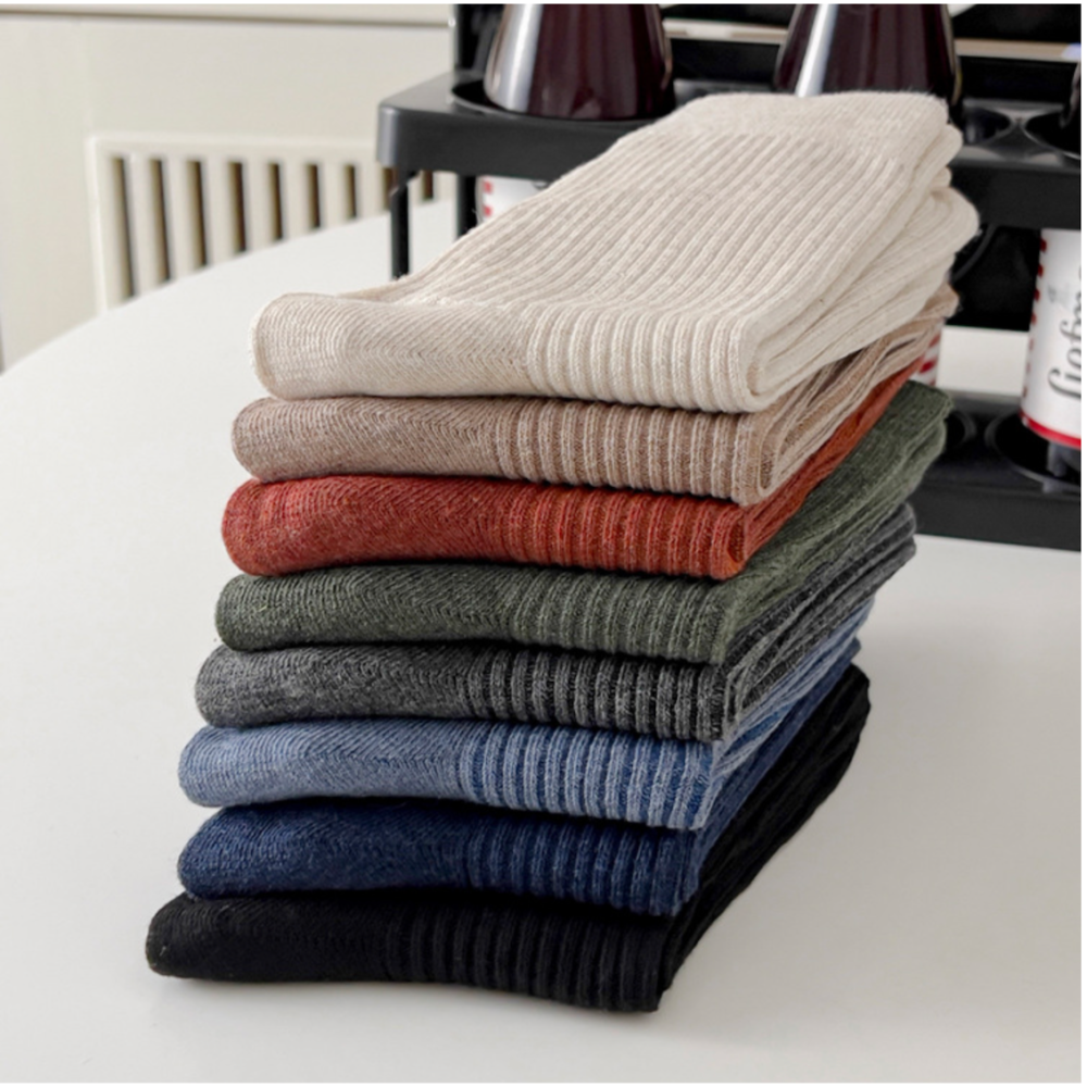 🔥現貨快速出貨🔥 男襪 男中筒襪 商務襪 休閒襪 上班襪 正裝襪 西裝襪 棉襪 襪子男 男長襪-細節圖6