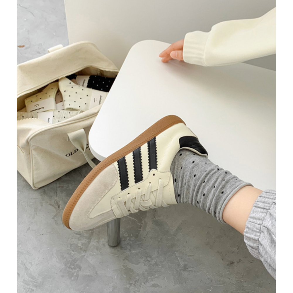 🔥24h出貨🔥 女中筒襪 點點襪 女襪 堆堆襪 女長襪 棉襪 百搭 學生襪 文青 中筒襪 素色襪 襪子-細節圖6