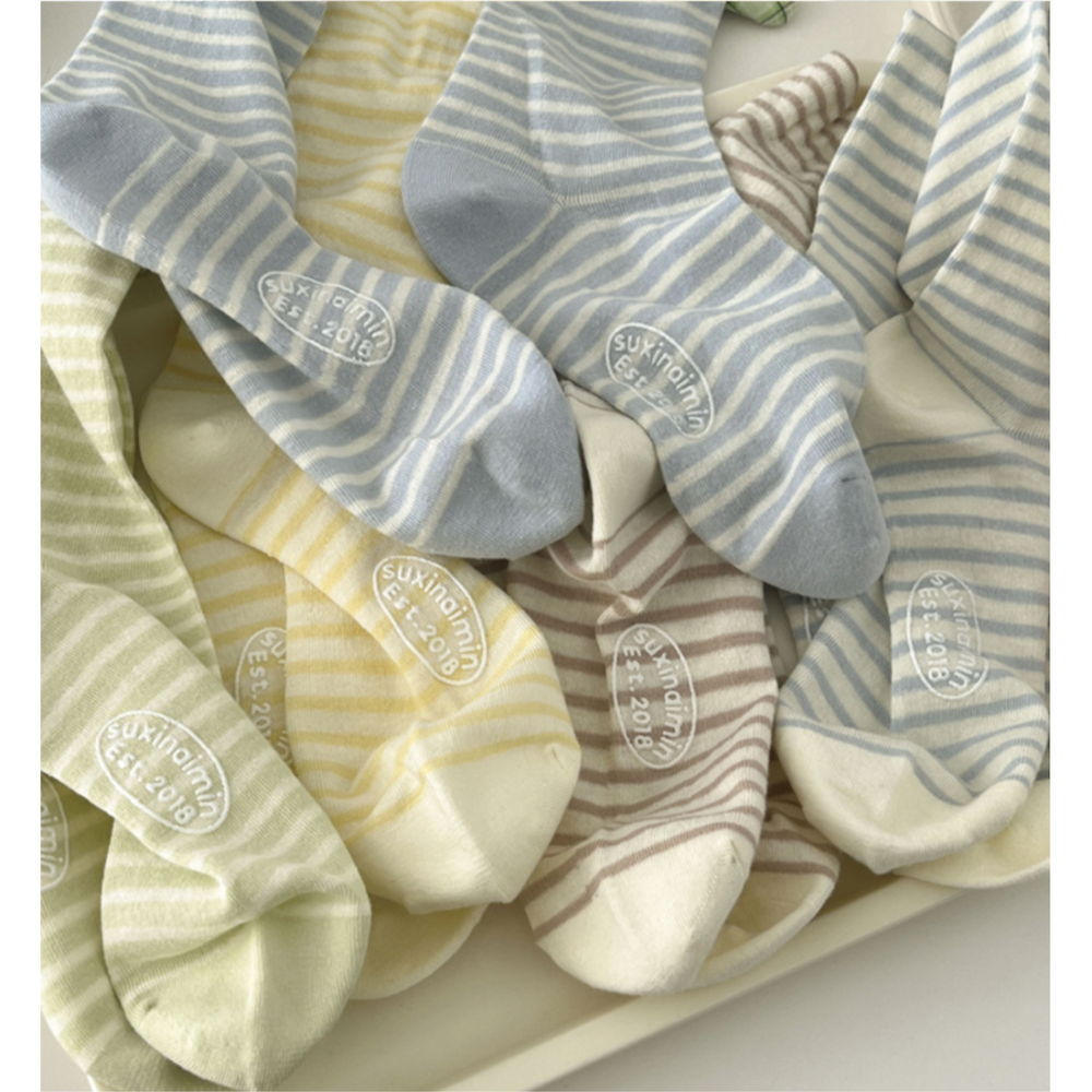 現貨 條紋堆堆襪 女中筒襪 日系襪 多巴胺色襪 素色襪 學生襪 小紅書爆款-細節圖8