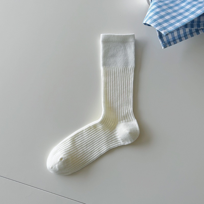 🔥24h出貨🔥 日系甜美 女中筒襪 夏季薄款 堆堆襪 棉襪 素色襪 透氣舒適 百搭神器 女中筒襪 女襪 長襪 襪子-規格圖7