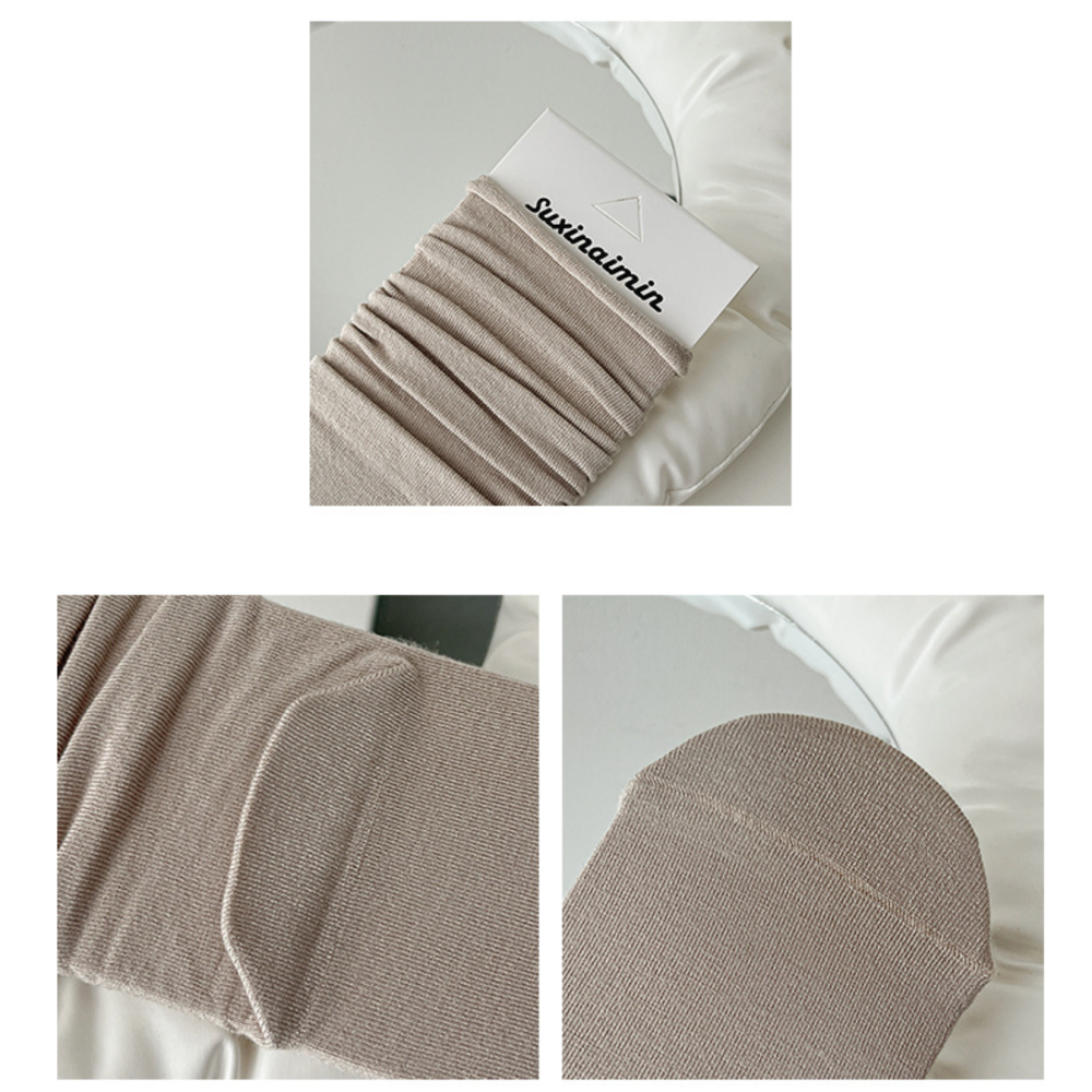 現貨 女堆堆襪 日系襪 女中筒襪 舒適好穿 不勒腳 素色棉襪 長襪 泡泡襪 百搭神器 女襪 襪子 學生襪-細節圖10