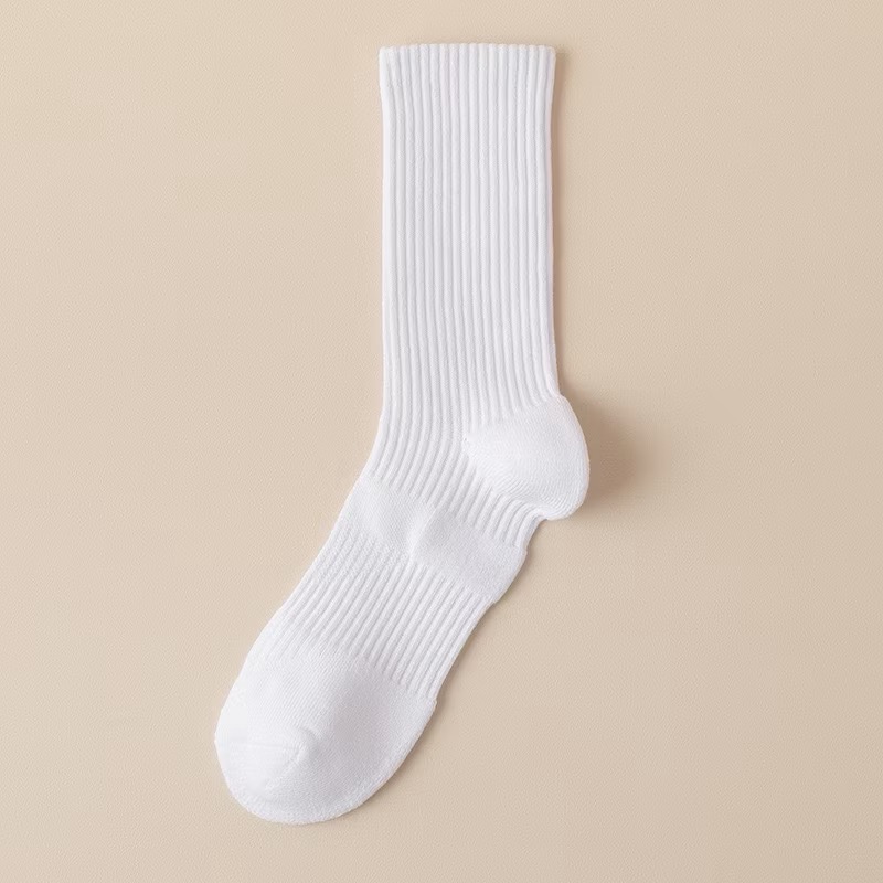 🔥24h出貨🔥 中筒襪 毛巾底 男女襪 襪子 素色襪 白襪 黑襪 舒適好穿 情侶襪 學生襪 透氣襪 運動襪 襪子男-規格圖4