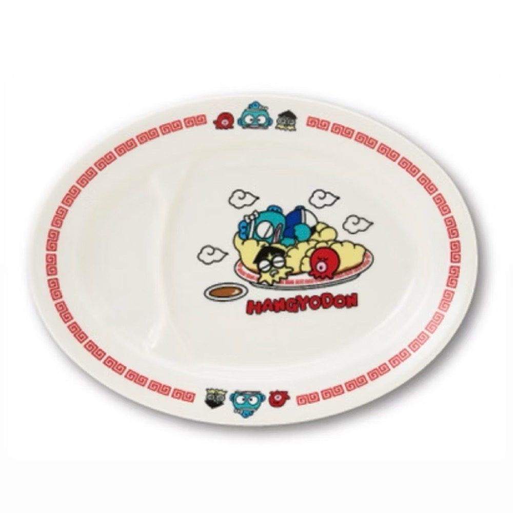 三麗鷗賞 人魚漢頓 四十週年 中華料理 一番賞 2025 Sanrio 醜魚吊飾 餃子皿 餐具組 微波蒸籠 吊飾-規格圖1