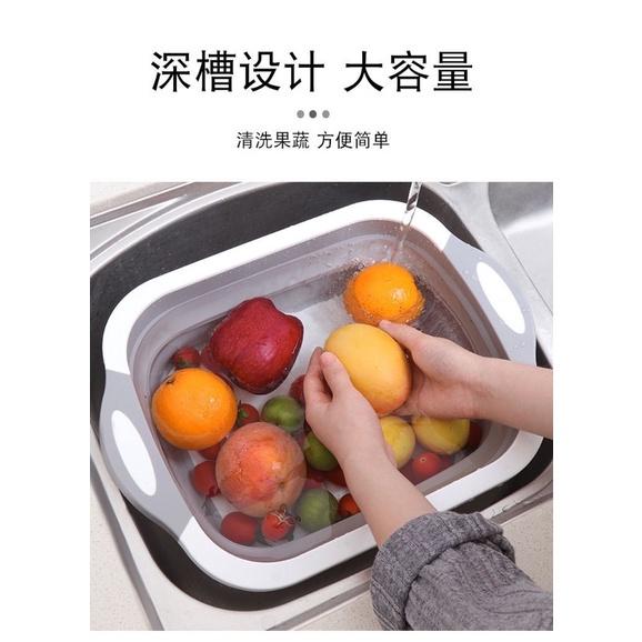 現貨  露營砧板 折疊砧板 折疊水桶 洗菜桶 砧板 可漏水 止滑-細節圖6