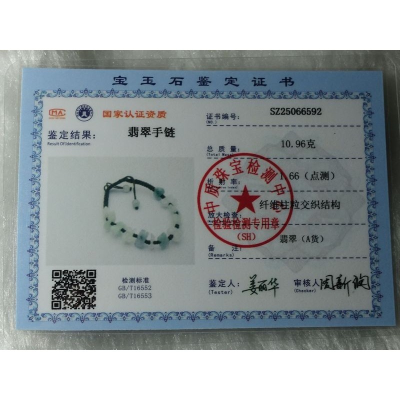 天然緬甸玉A貨/多色，十二生肖玉手繩鍊~出清不議價999元~附証~(81Z1071-3)~清貨~孫裴筠-細節圖9