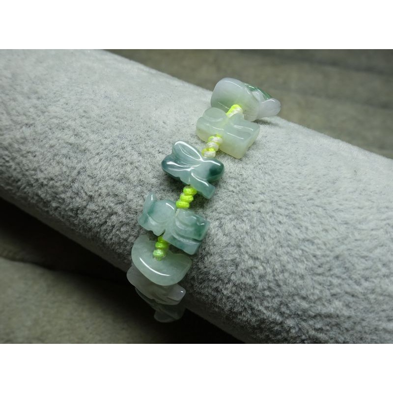 天然緬甸玉A貨/多色，十二生肖玉手繩鍊~出清不議價999元~附証~(81Z1071-5)~清貨~孫裴筠-細節圖4