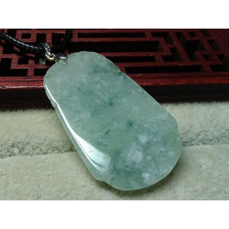 天然緬甸玉A貨/飄綠，鼠生肖玉墜~出清不議價999元~附墜頭附皮繩~(78Z191)~清貨~孫裴筠-細節圖4