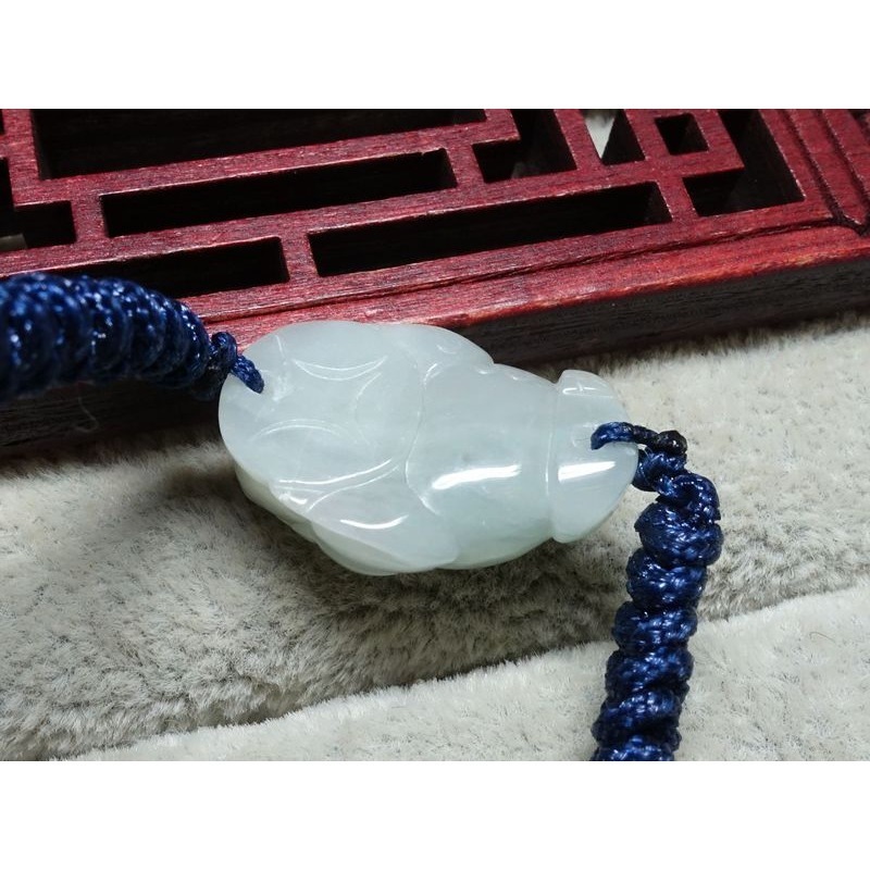 清貨不議價499元~天然緬甸玉A貨/糯種，三腳蟾蜍玉手鍊~附証~(53Z421-2)~孫裴筠-細節圖7