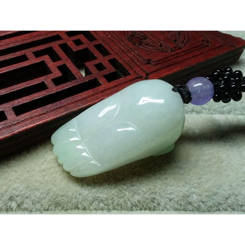 清貨不議價900元~天然緬甸玉A貨/糯種，蜘蛛/腳ㄚ子玉墜~附證附繩鍊~(32Z455)~孫裴筠-細節圖5
