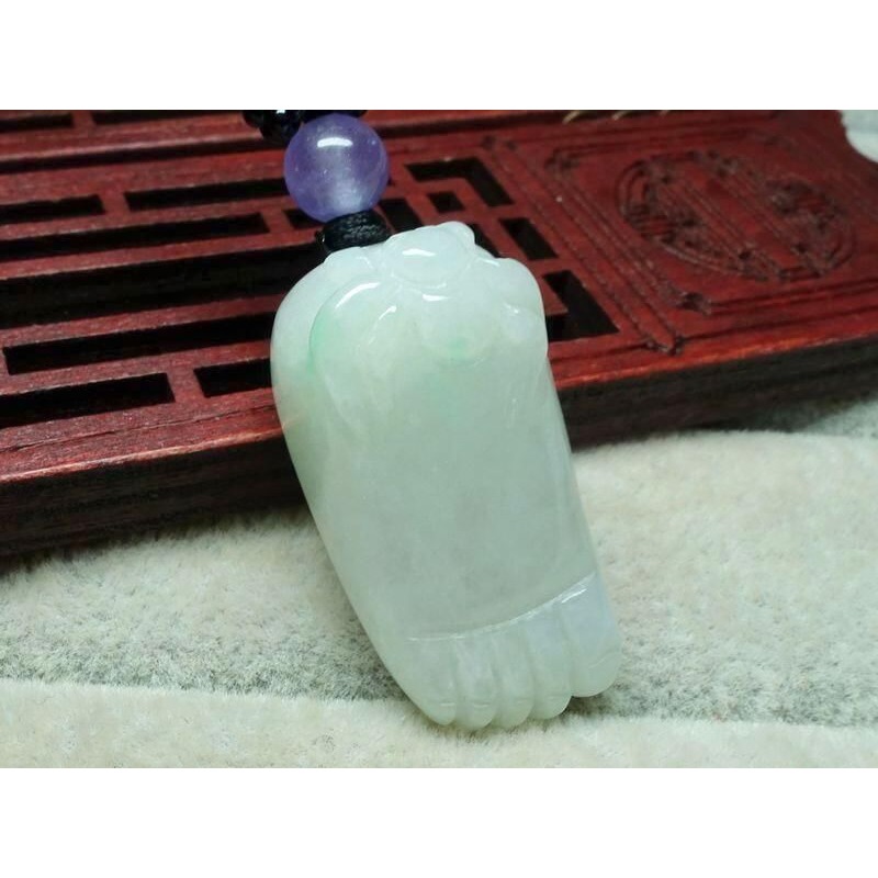 清貨不議價900元~天然緬甸玉A貨/糯種，蜘蛛/腳ㄚ子玉墜~附證附繩鍊~(32Z455)~孫裴筠-細節圖7