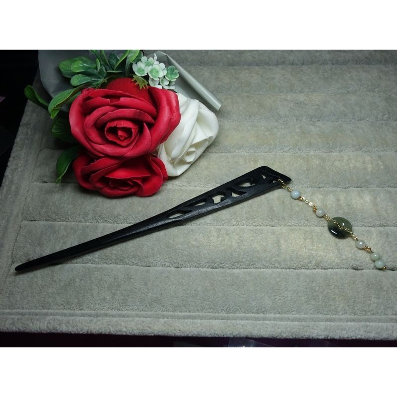 不單售商品~黑檀木髮簪~加購價188元~(38F276-1)*~孫裴筠-細節圖4