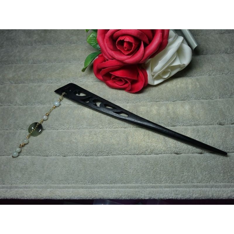 不單售商品~黑檀木髮簪~加購價188元~(38F276-1)*~孫裴筠-細節圖7