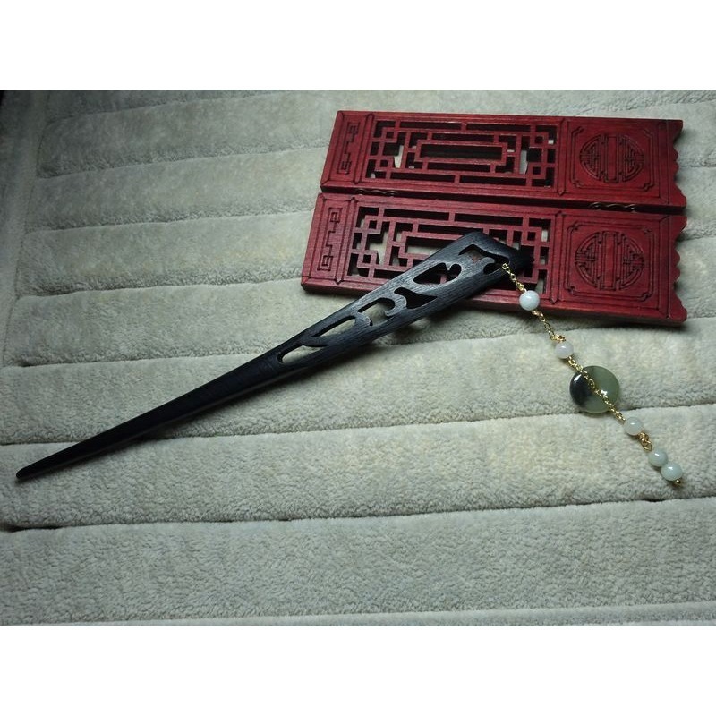 不單售商品~黑檀木髮簪~加購價188元~(38F276-1)*~孫裴筠-細節圖8