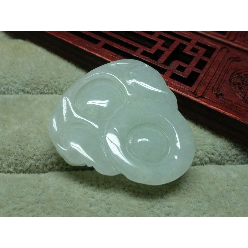 清貨不議價1380元~天然緬甸玉A貨/糯種，彌勒佛玉墜~附證附繩鍊~(69Z1522)~孫裴筠-細節圖6