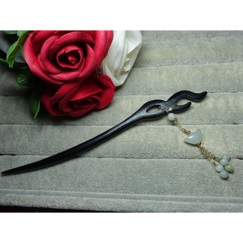 不單售商品~黑檀木髮簪~加購價188元~(38F276-2)*~孫裴筠-細節圖4