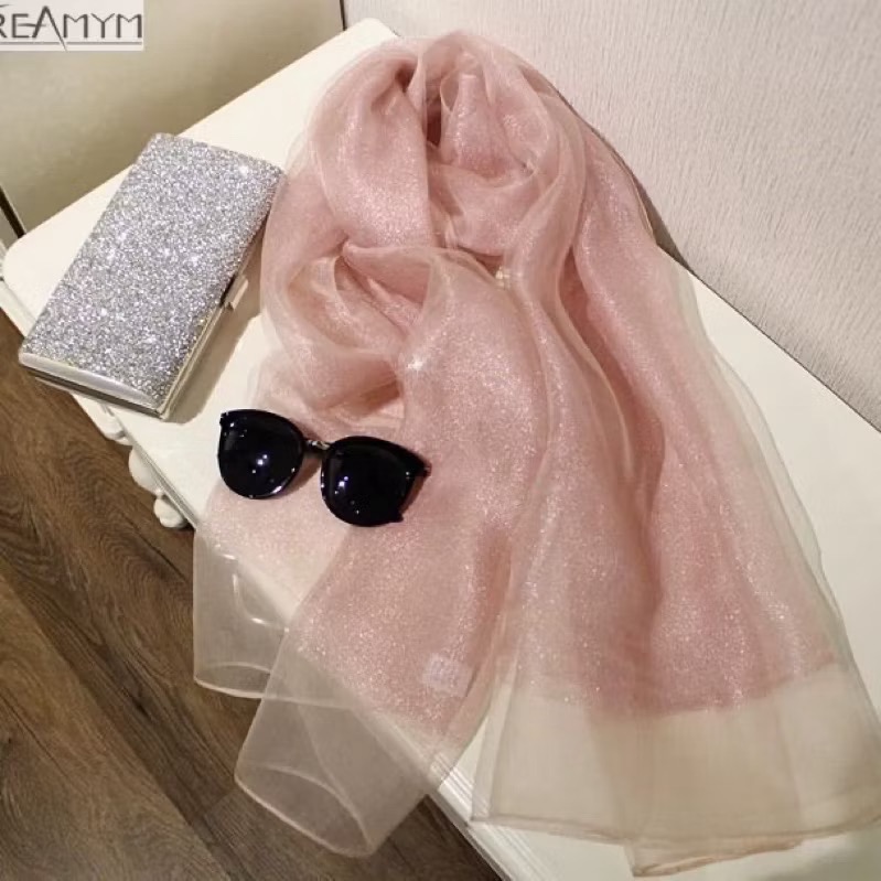 真絲絲巾桑蠶絲絲巾 晚禮服絲巾凹造型絲巾披肩 晚宴披肩金色圍巾 雙層高檔絲巾 高檔圍巾防風披肩 絲巾防曬披肩冷氣房保暖巾-細節圖4