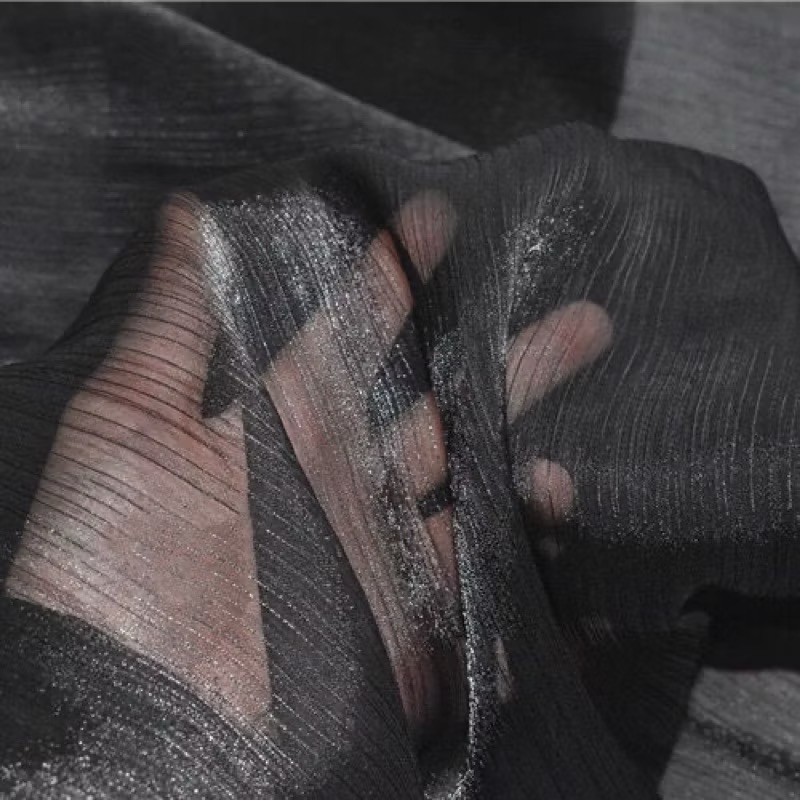 銀絲亮絲禮服披肩 閃光婚宴披肩 微硬布料絲巾 歐根紗珠光金絲巾 緞面披肩宴會禮服派對晚裝婚宴遮肉薄絲巾香檳色婚紗旗袍外搭-細節圖3