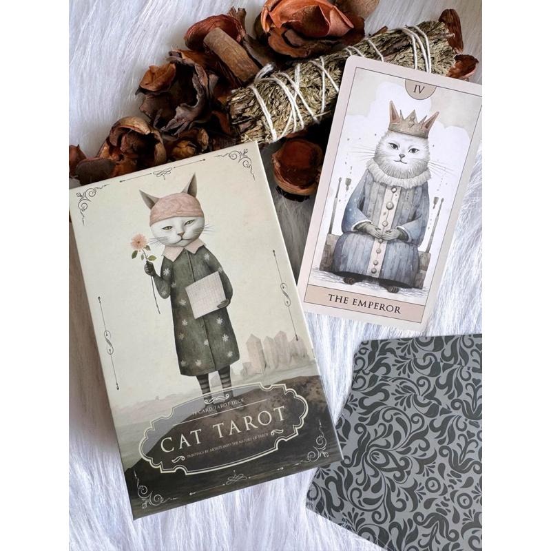 免運 預購❤️莉莉塔羅❤️正版 Cat Tarot 神秘貓塔羅牌 偉特 卡牌 占卜-細節圖5