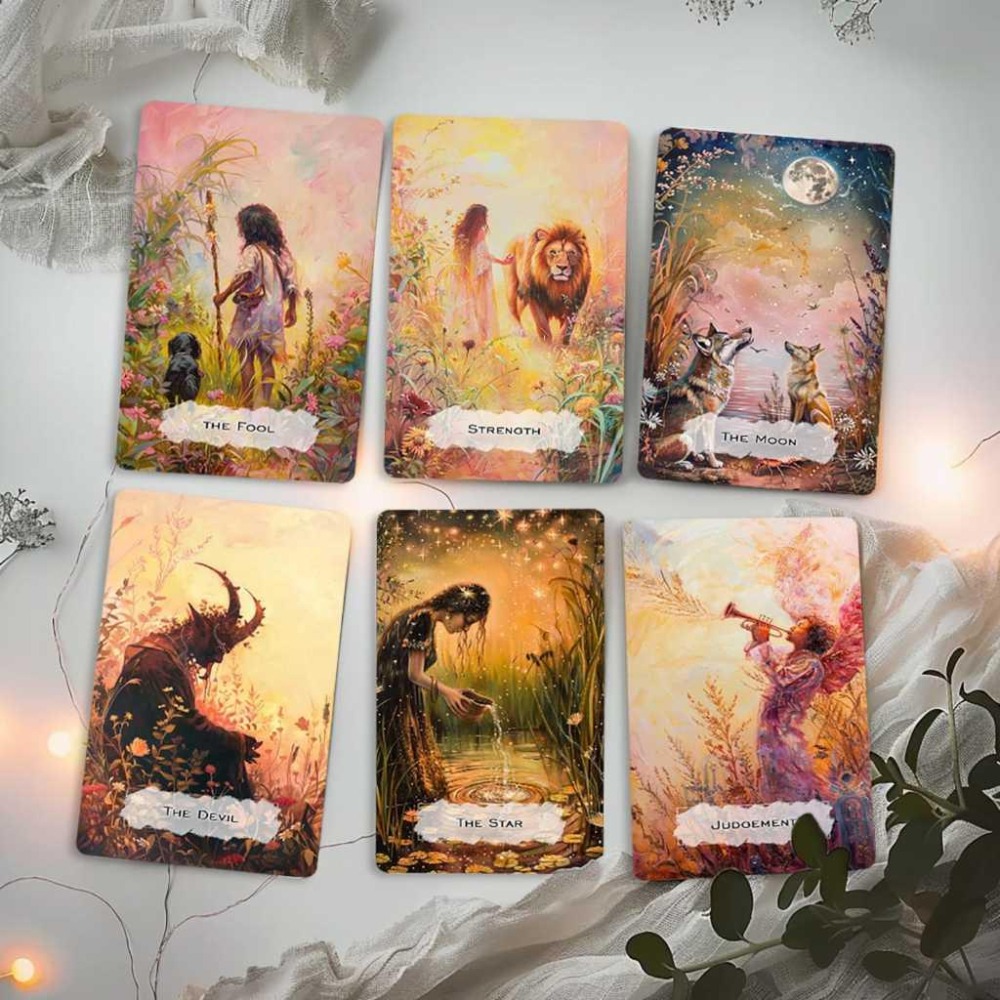 免運 預購❤️莉莉塔羅❤️無牌盒 正版 Springscape tarot 春景塔羅牌卡 偉特 卡牌 占卜-細節圖5